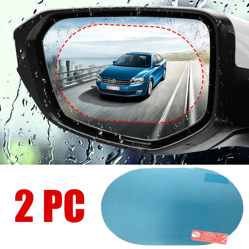 Anti Glare Car Rearview Mirror Film - 2PCS Car Sticker Rainproof Film For