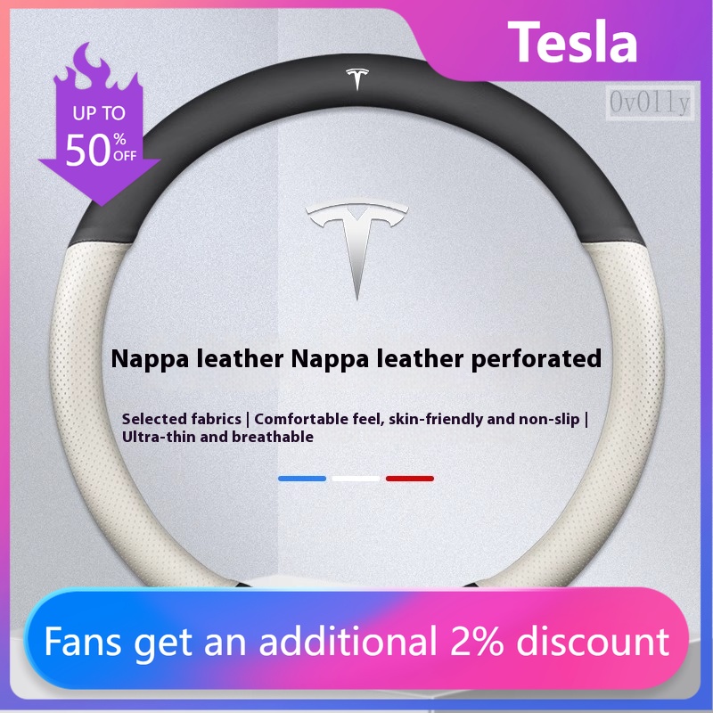 Car Steering Wheel Cover Anti Slip Breathable - Suede Anti-slip Leather Car Steering Wheel