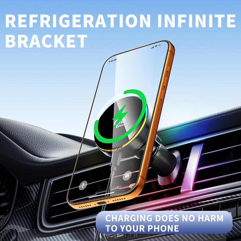qi2.2 25W Car Wireless Charger - Magnetic Phone Holder For Car Vent ulasan dan harga