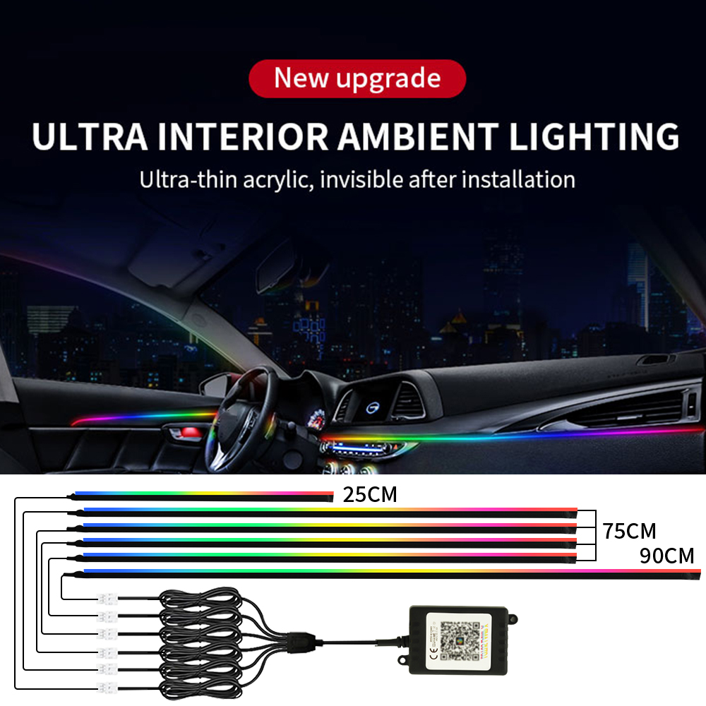 Car Interior Symphony LED Ambi - Led Ambient Interior Car Lights App Control ulasan dan harga