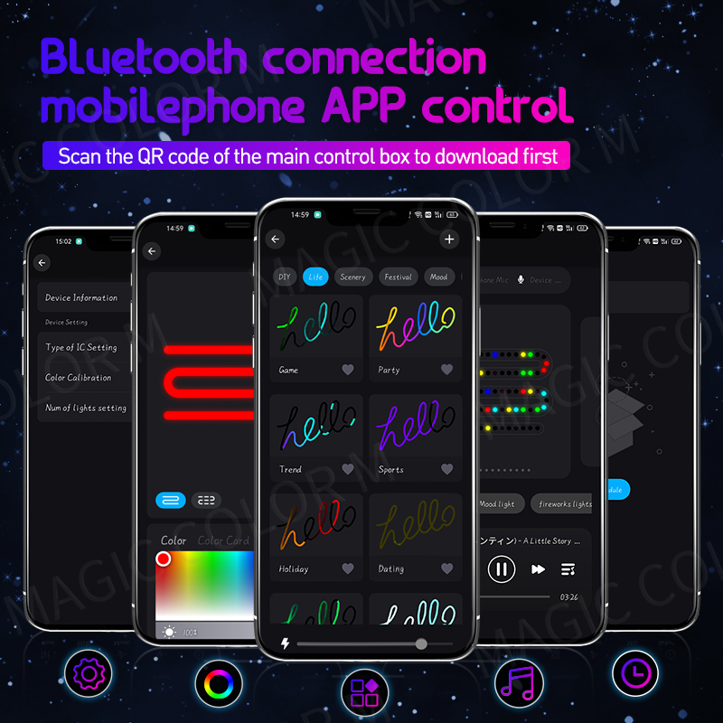 Vegetting 140cm Car Ambient Li - Led Ambient Interior Car Lights App Control ulasan dan harga