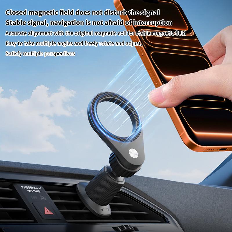 1Pcs Carbon Fiber Magnetic Car - Magnetic Phone Holder For Car Vent ulasan dan harga