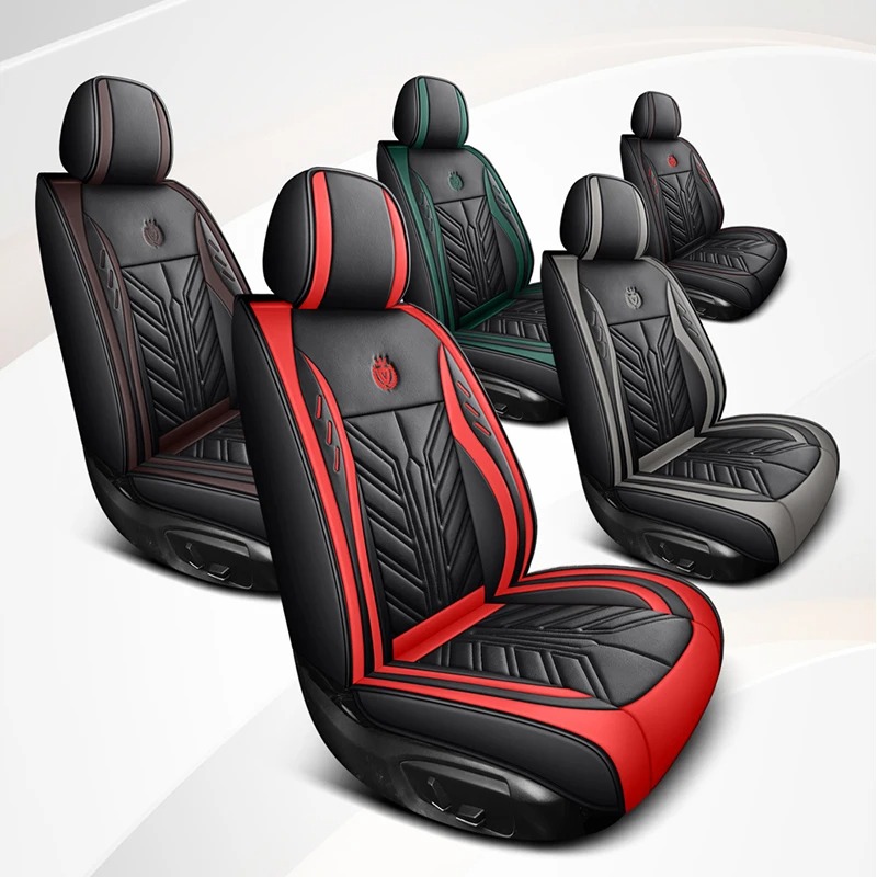 Breathable 5-Seater Car Seat C - Leather Car Seat Covers Full Set Universal ulasan dan harga