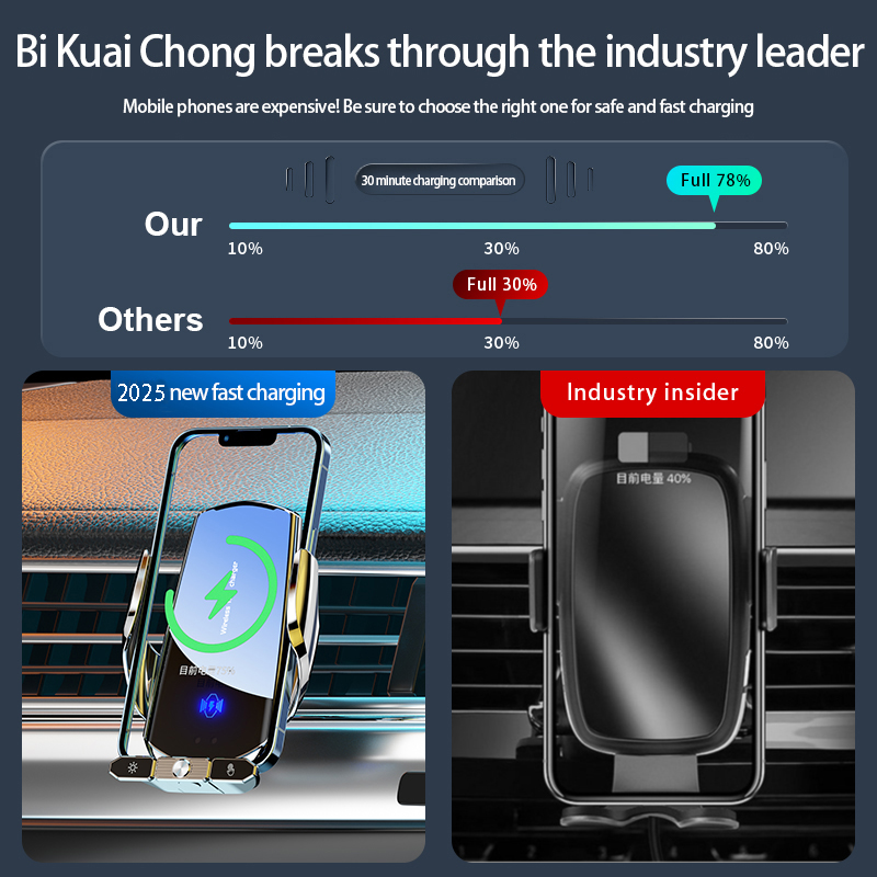 Car Wireless Charger Magnetic  - Wireless Car Charger Mount Fast Charging ulasan dan harga