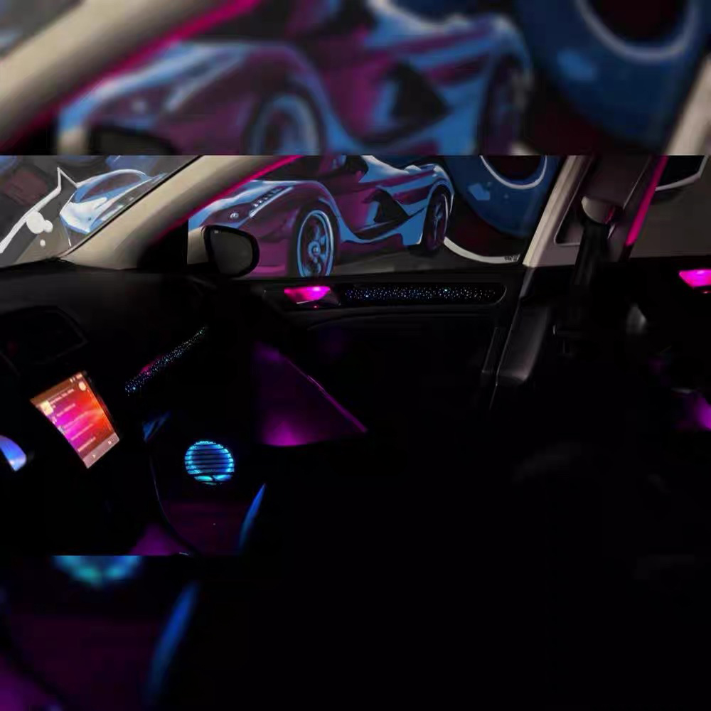Car Interior Lighting Upgrade  - Led Ambient Interior Car Lights App Control ulasan dan harga
