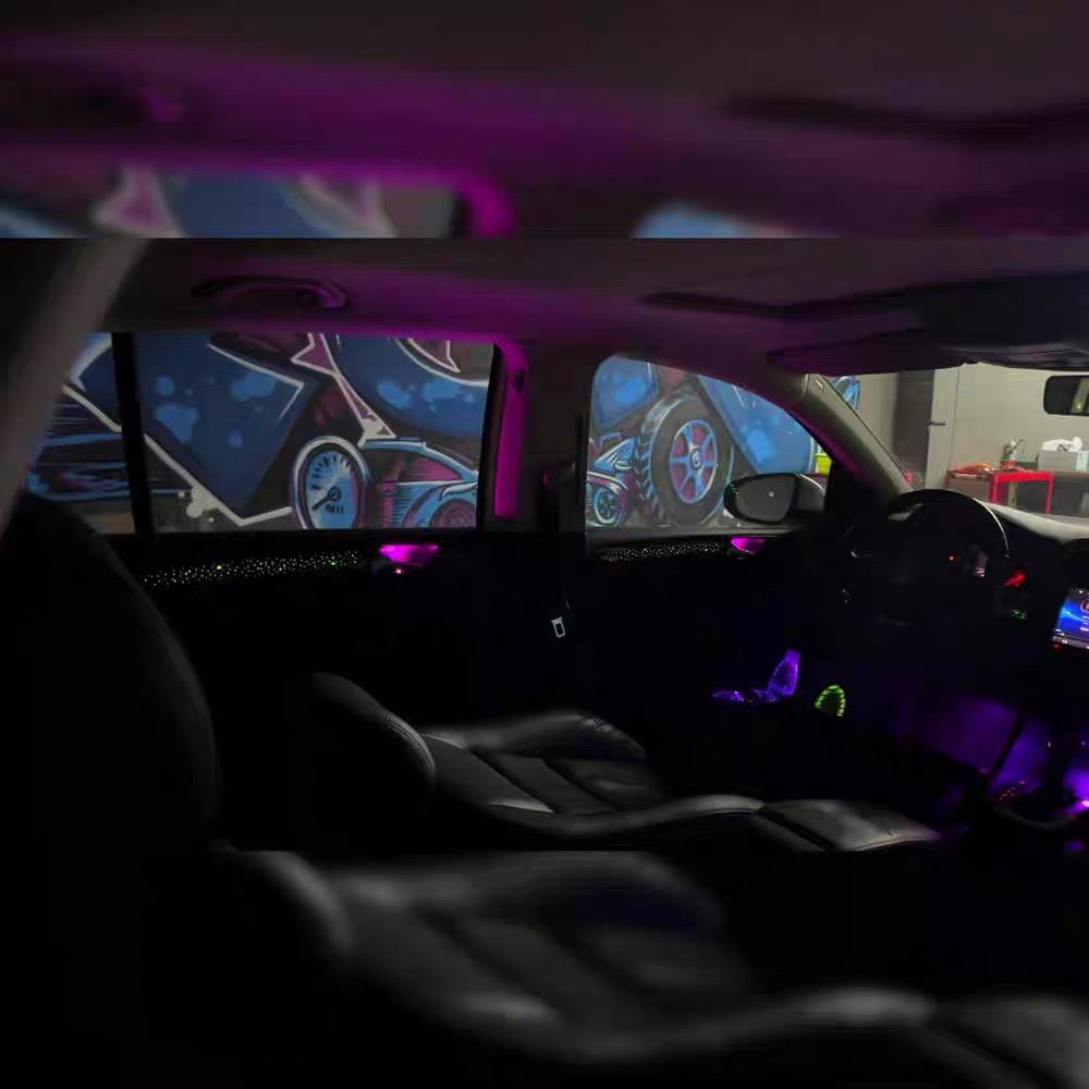 Car Interior Lighting Upgrade  - Led Ambient Interior Car Lights App Control ulasan dan harga