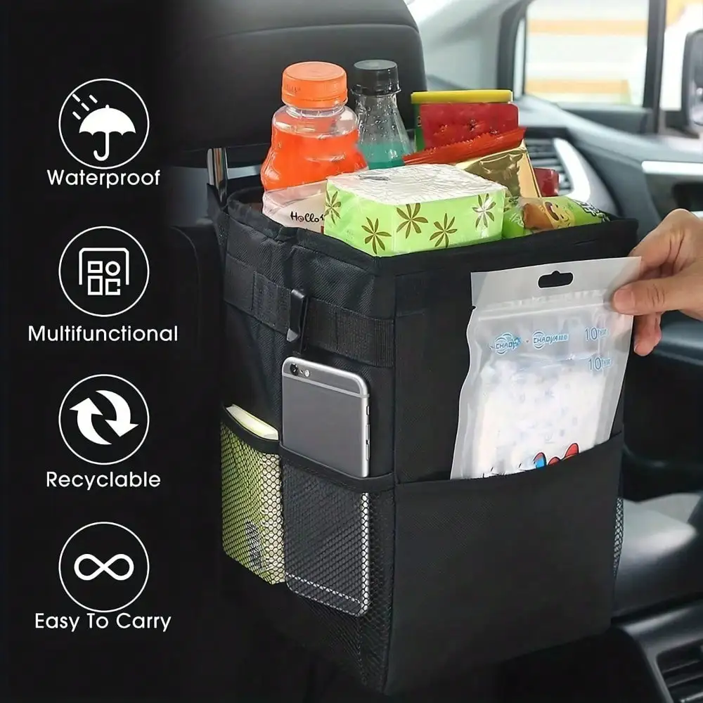 Portable Waterproof Car Trash  - Waterproof Car Trash Can With Lid ulasan dan harga