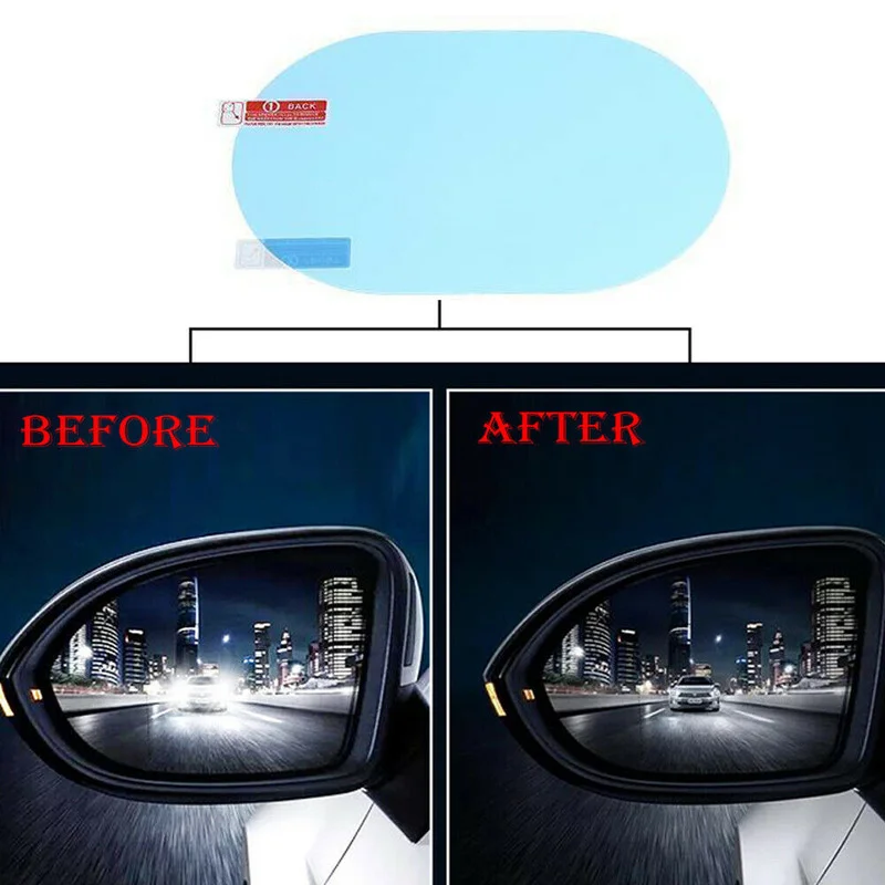 2PCS Car Sticker Rainproof Fil - Anti Glare Car Rearview Mirror Film ulasan dan harga