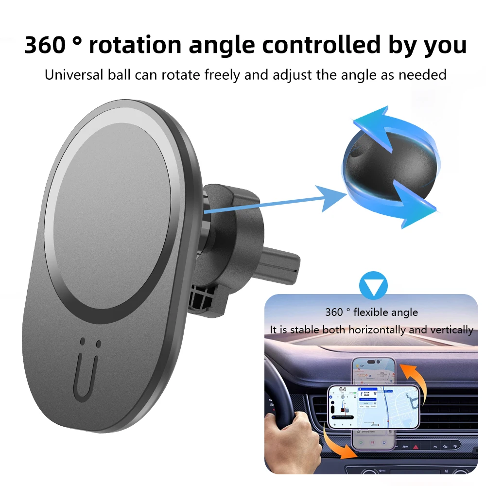 Mini Magnetic Wireless Car Cha - Magnetic Phone Holder For Car Vent ulasan dan harga