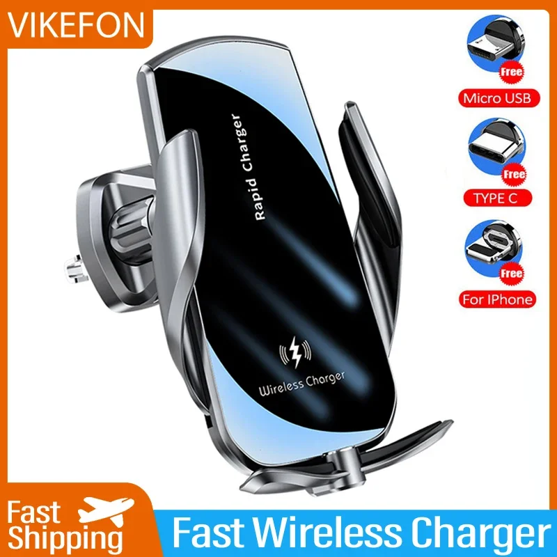VIKEFON 30W Wireless Chargers  - Wireless Car Charger Mount Fast Charging ulasan dan harga