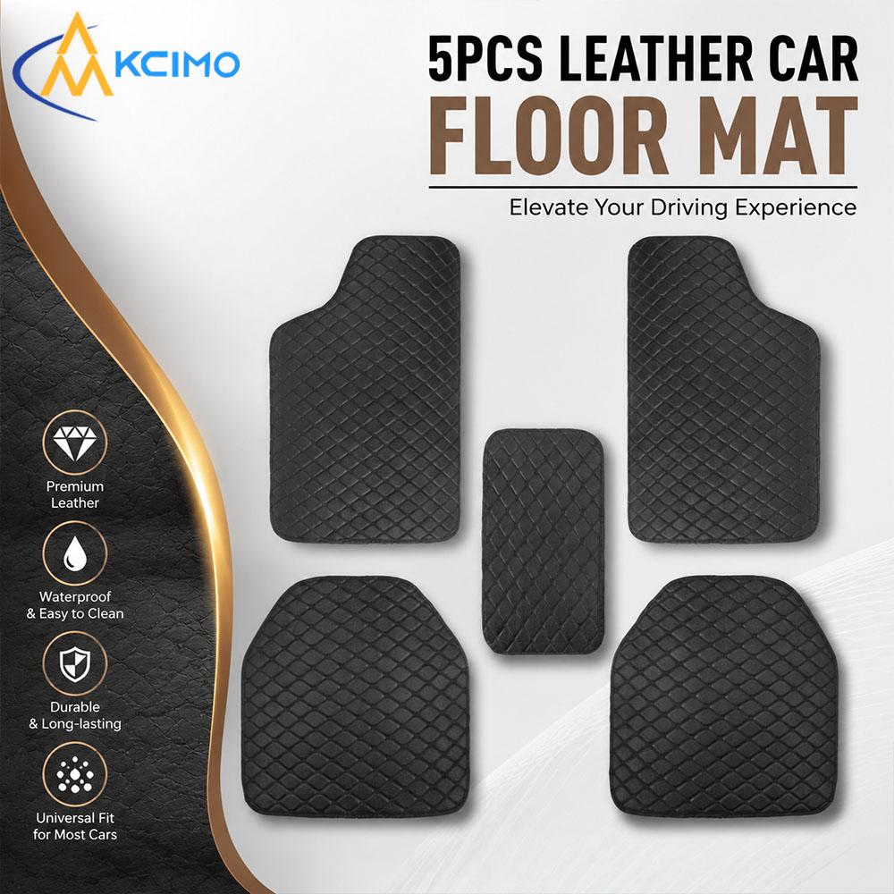 Universal 5Pcs Leather Car Flo - Car Floor Mats Universal Waterproof Leather ulasan dan harga