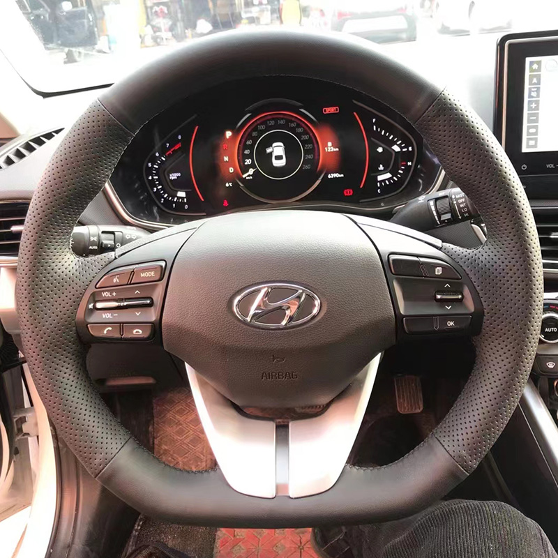 For Hyundai Elantra 4 2016-201 - Car Steering Wheel Cover Anti Slip Breathable ulasan dan harga