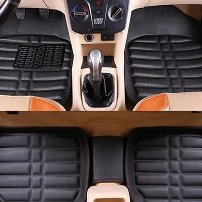 5pcs Premium Easy Clean Waterp - Car Floor Mats Universal Waterproof Leather ulasan dan harga