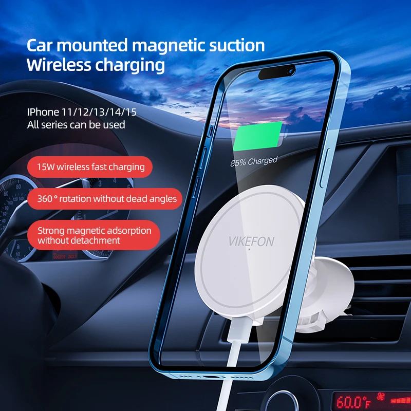 VIKEFON Magnetic Car Wireless  - Wireless Car Charger Mount Fast Charging ulasan dan harga