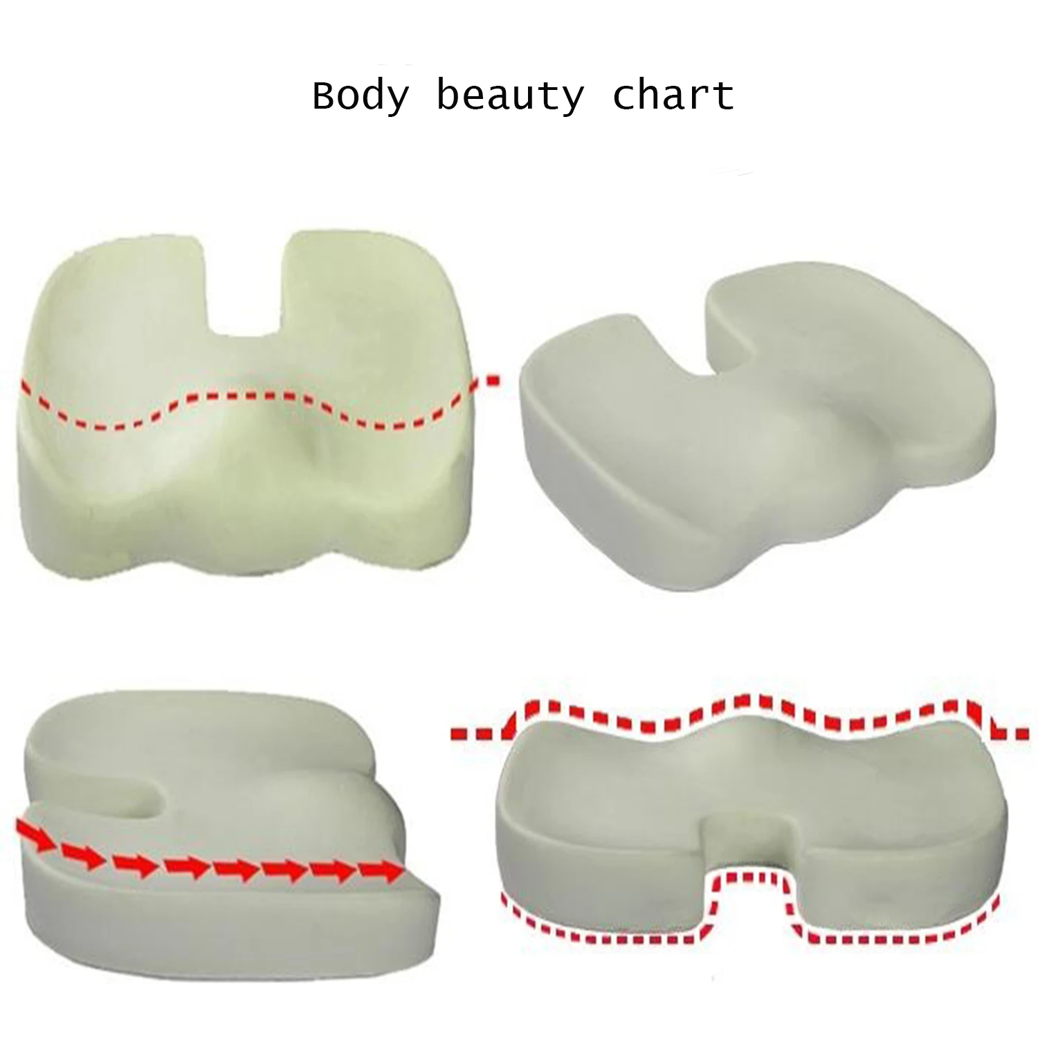 Seat Cushion Office Car Seat C - Memory Foam Car Neck Pillow Lumbar Support ulasan dan harga