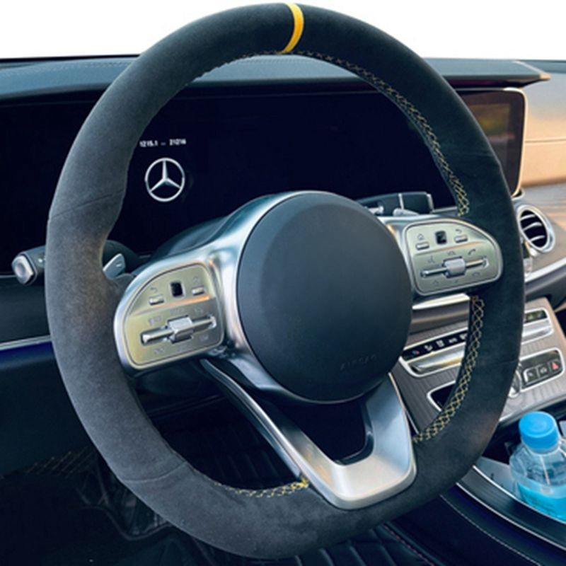 Anti-Slip  Black Suede Braid C - Car Steering Wheel Cover Anti Slip Breathable ulasan dan harga