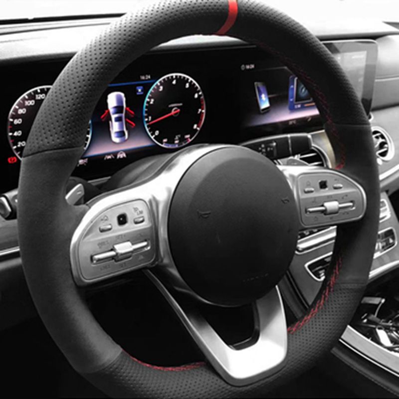 Anti-Slip  Black Suede Braid C - Car Steering Wheel Cover Anti Slip Breathable ulasan dan harga