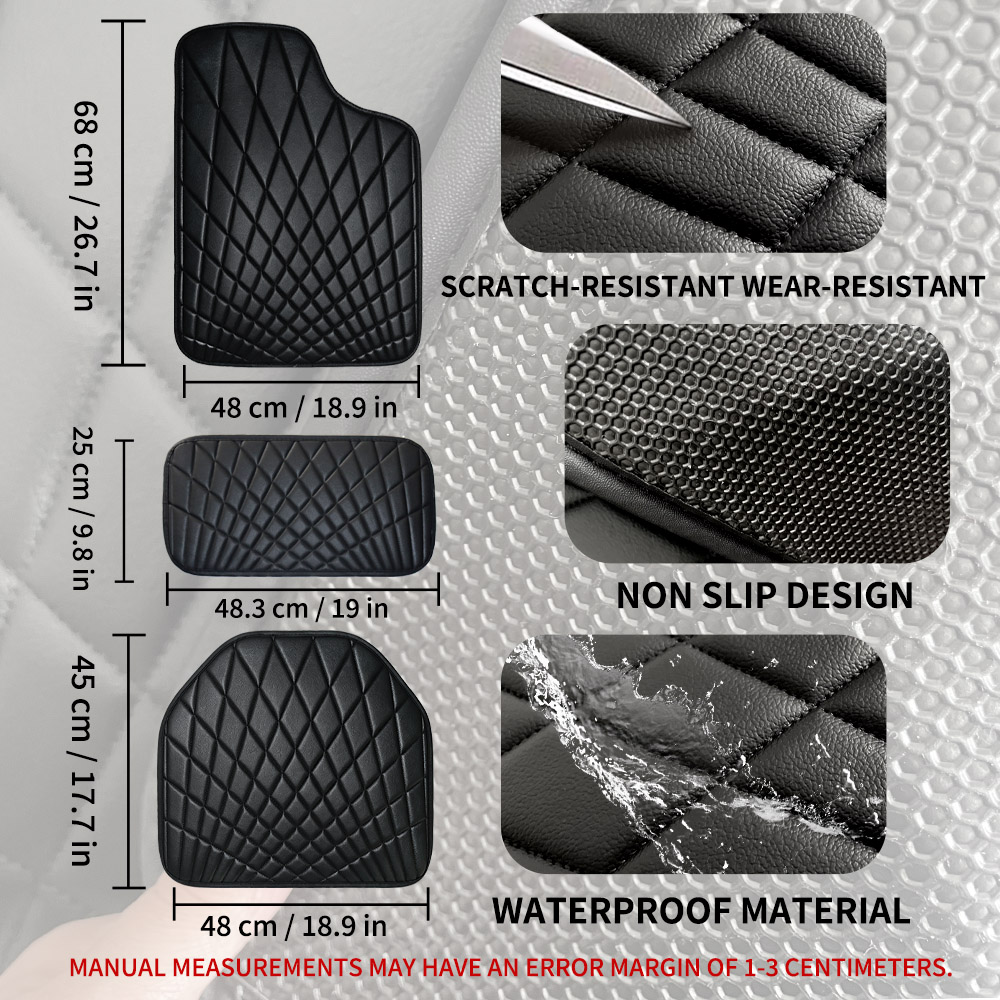 CAR PASS Universal 5PCS Leathe - Car Floor Mats Universal Waterproof Leather ulasan dan harga