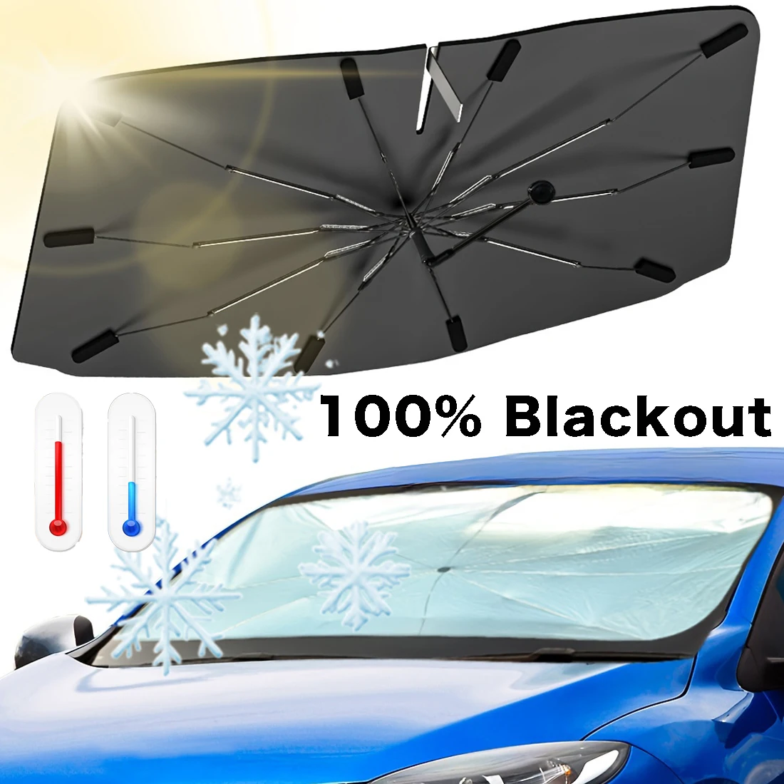 Multi Purpose Convenient Folda - Car Sunshade Windshield Umbrella Foldable ulasan dan harga