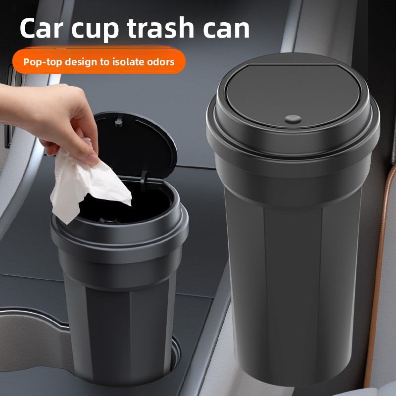 Car Trash Can Waterproof Cup H - Waterproof Car Trash Can With Lid ulasan dan harga