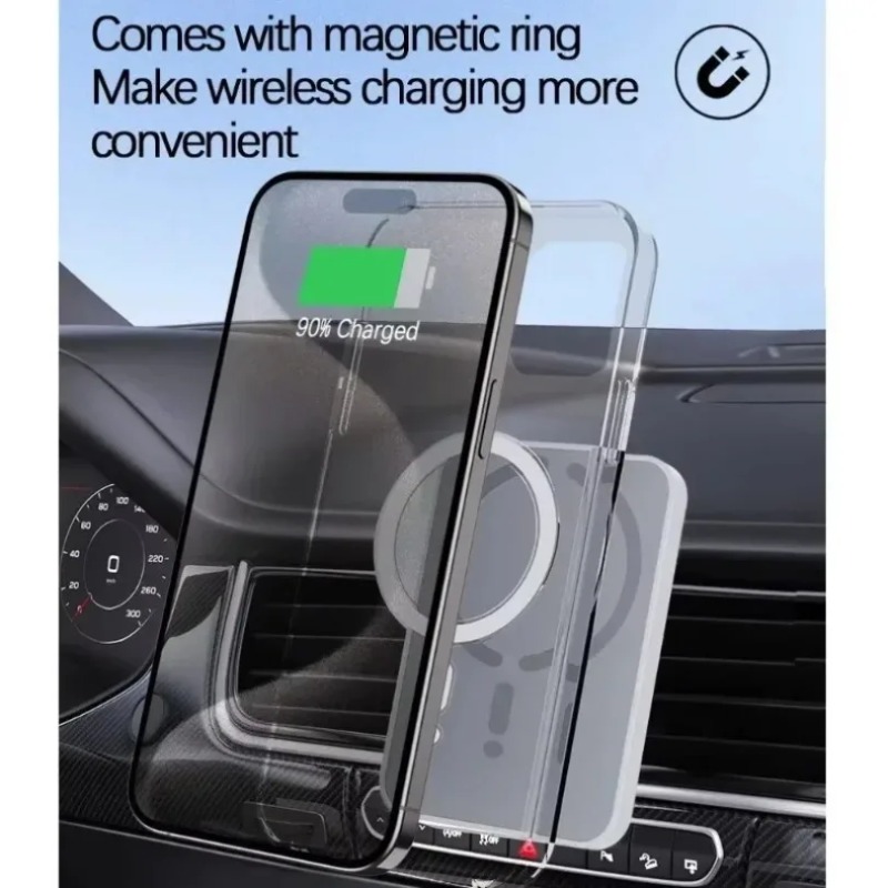 30W Magnetic Car Wireless Char - Magnetic Phone Holder For Car Vent ulasan dan harga