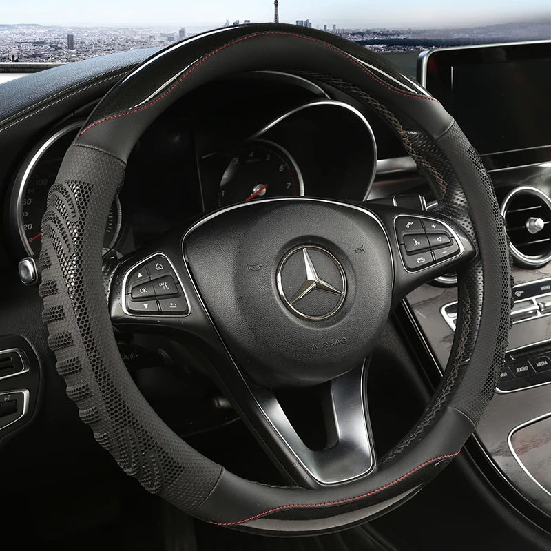 Three-dimensional Honeycomb Ca - Car Steering Wheel Cover Anti Slip Breathable ulasan dan harga