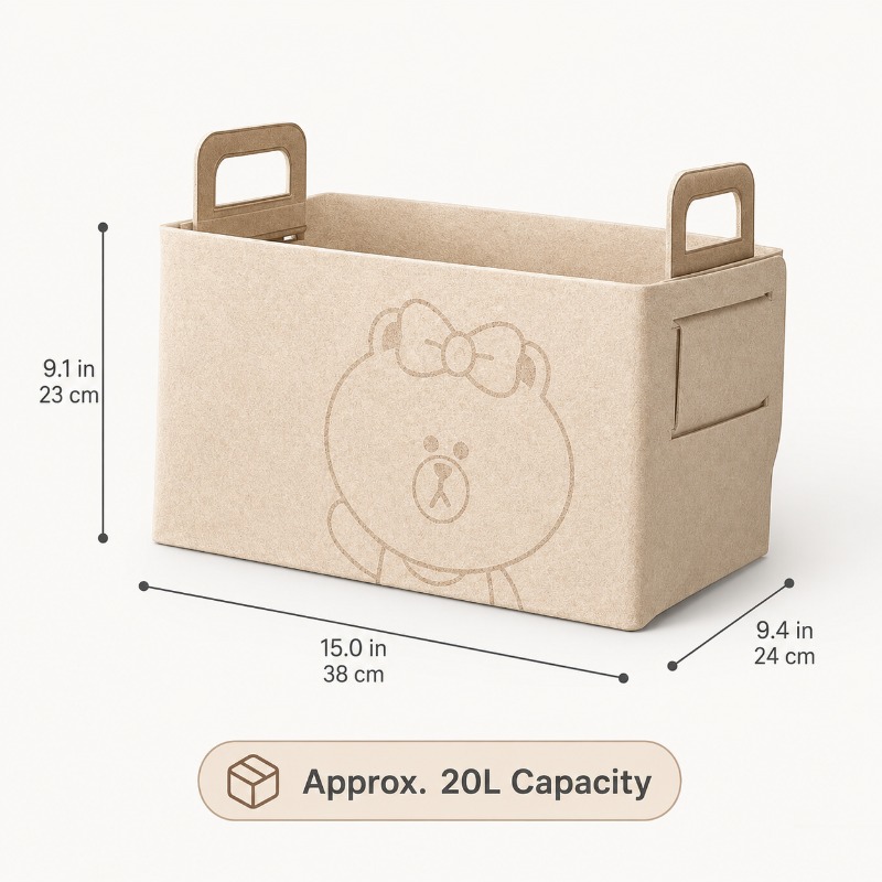20L Large Felt Trunk Organizer - Car Trunk Organizer Foldable Storage Box ulasan dan harga