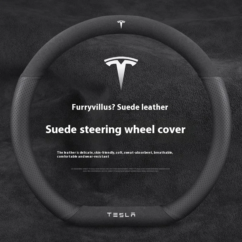 Suede Anti-slip Leather Car St - Car Steering Wheel Cover Anti Slip Breathable ulasan dan harga