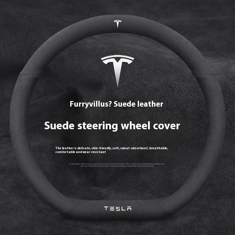 Suede Anti-slip Leather Car St - Car Steering Wheel Cover Anti Slip Breathable ulasan dan harga