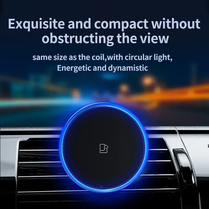LED/RGB Magnetic Car Wireless  - Wireless Car Charger Mount Fast Charging ulasan dan harga