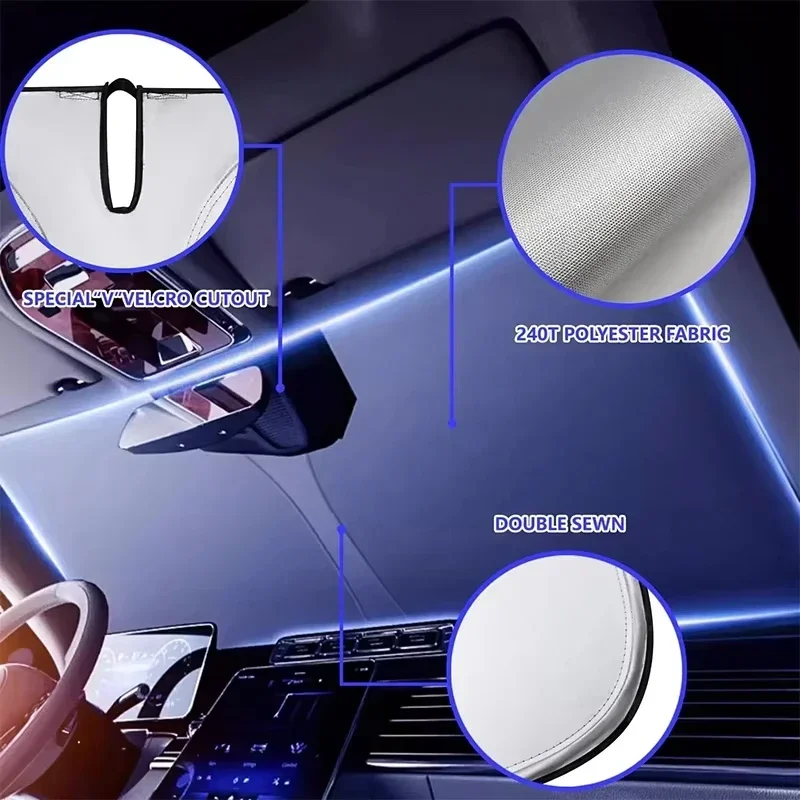 Car Windshield Sun Shade Cover - Car Sunshade Windshield Umbrella Foldable ulasan dan harga