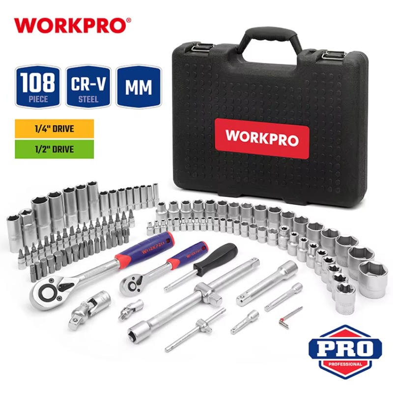 108pcs Professional Mechanics  - Auto Repair Tools ulasan dan harga