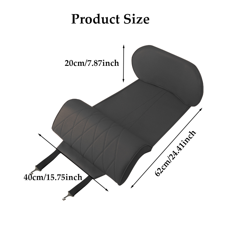 Nappa Leather Leg Support Exte - Memory Foam Car Neck Pillow Lumbar Support ulasan dan harga