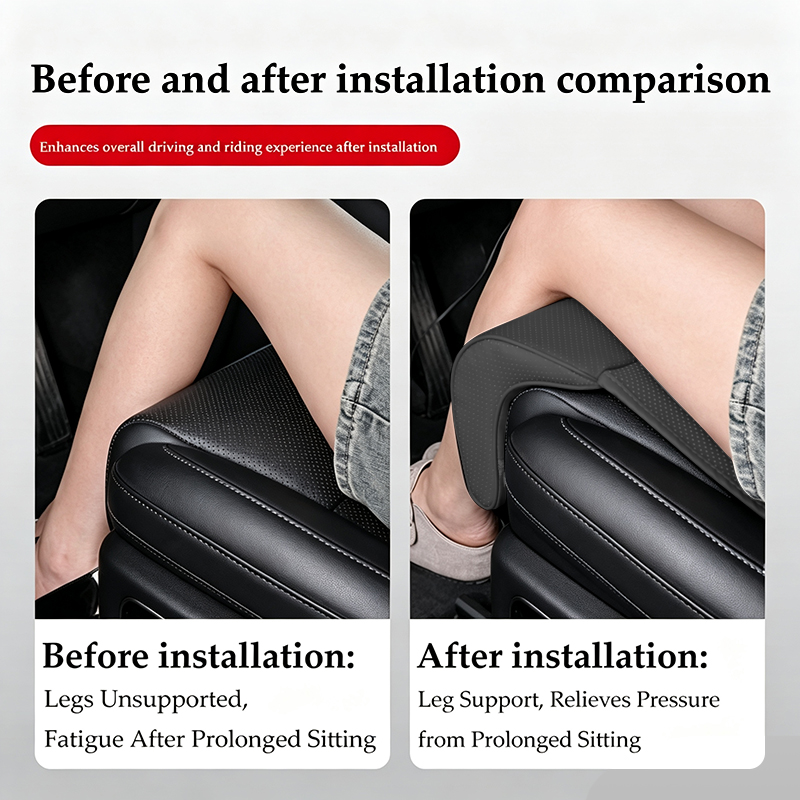 Nappa Leather Leg Support Exte - Memory Foam Car Neck Pillow Lumbar Support ulasan dan harga