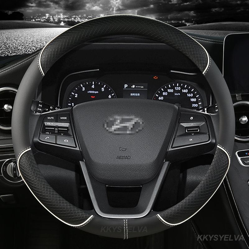 Microfiber Leather Car Steerin - Car Steering Wheel Cover Anti Slip Breathable ulasan dan harga