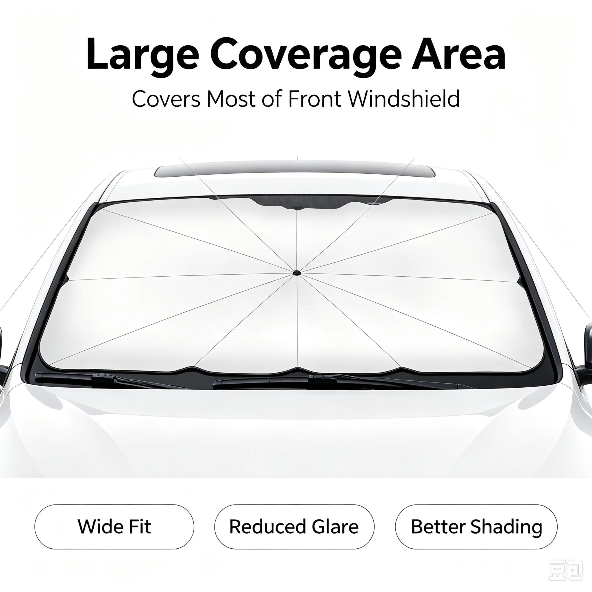 Foldable Car Windshield Sunsha - Car Sunshade Windshield Umbrella Foldable ulasan dan harga