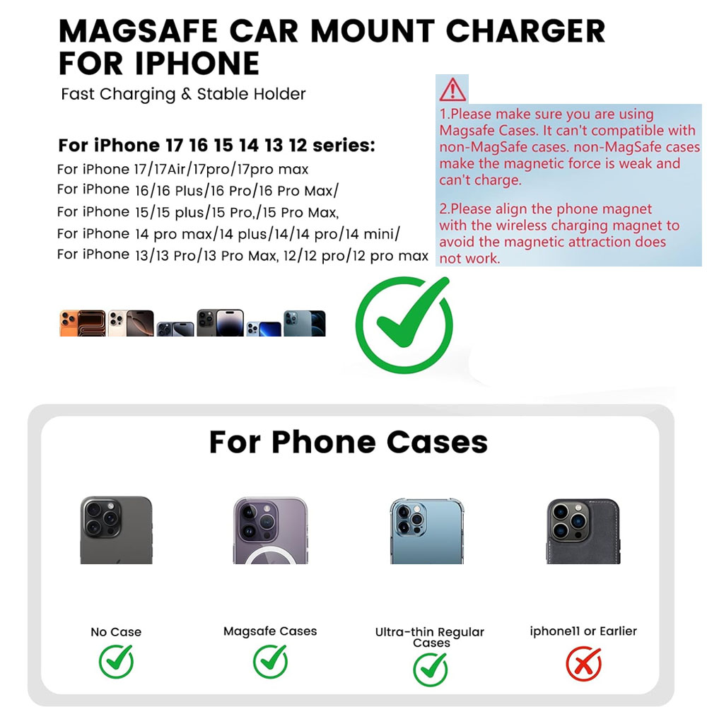 30W Fast Charging Magnetic Car - Wireless Car Charger Mount Fast Charging ulasan dan harga