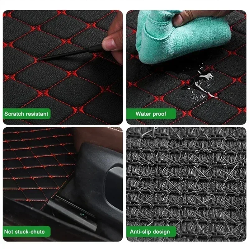 Car Floor Mats 4PCS Universal  - Car Floor Mats Universal Waterproof Leather ulasan dan harga