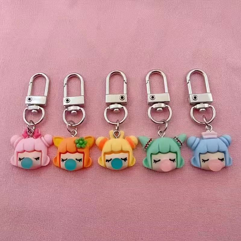 5pcs resin girl keychain, suit - Car Accessories ulasan dan harga