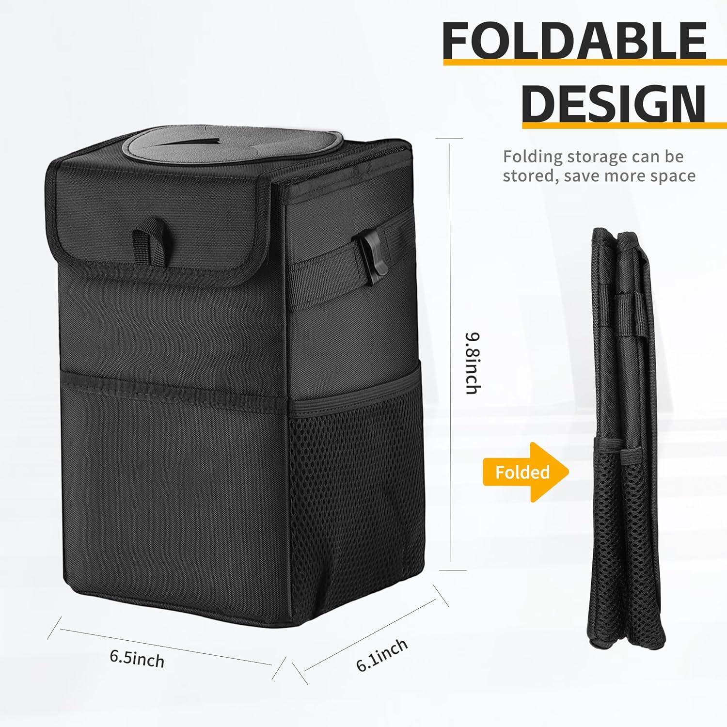 3-in-1 Car Trash Can with Lid  - Waterproof Car Trash Can With Lid ulasan dan harga
