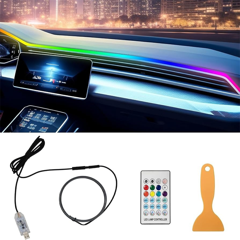 Colorful LED Car Interior Hidd - Led Ambient Interior Car Lights App Control ulasan dan harga
