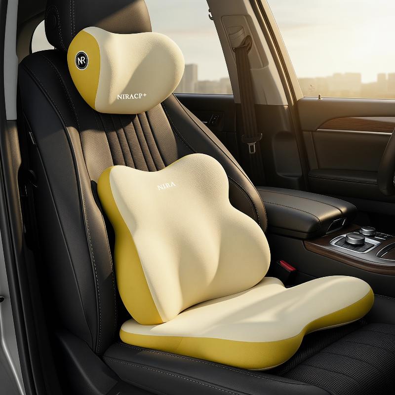 Car Seat Lumbar Support and Ne - Memory Foam Car Neck Pillow Lumbar Support ulasan dan harga