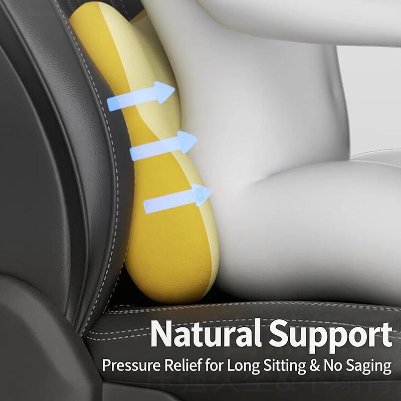 Car Seat Lumbar Support and Ne - Memory Foam Car Neck Pillow Lumbar Support ulasan dan harga