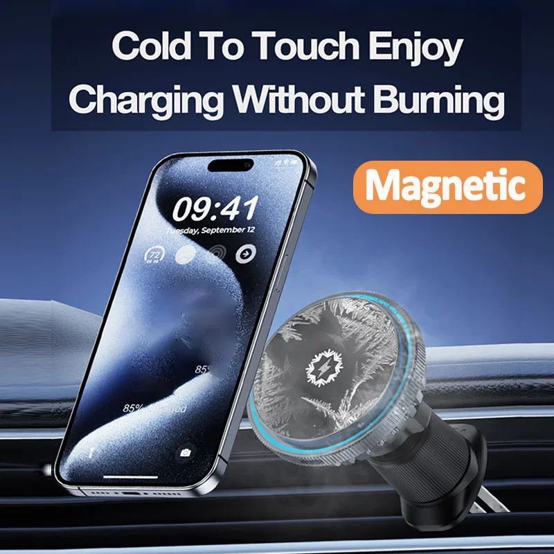 Ice Cooling Magnetic Car Wirel - Wireless Car Charger Mount Fast Charging ulasan dan harga