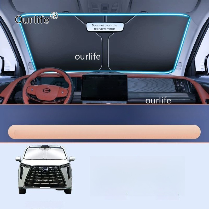 For GAC Trumpchi M8 2026 2025  - Car Sunshade Windshield Umbrella Foldable ulasan dan harga