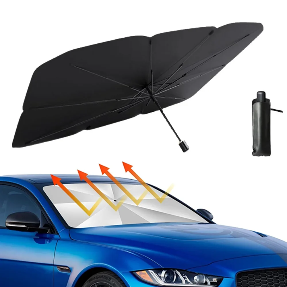 Portable Car Sun Shade Umbrell - Car Sunshade Windshield Umbrella Foldable ulasan dan harga
