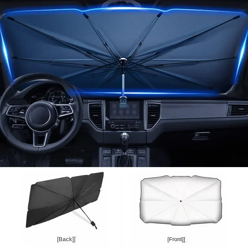 Portable Car Sun Shade Umbrell - Car Sunshade Windshield Umbrella Foldable ulasan dan harga