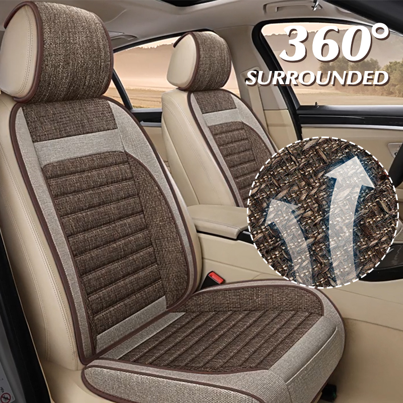 Universal Linen Full Set Car S - Leather Car Seat Covers Full Set Universal ulasan dan harga