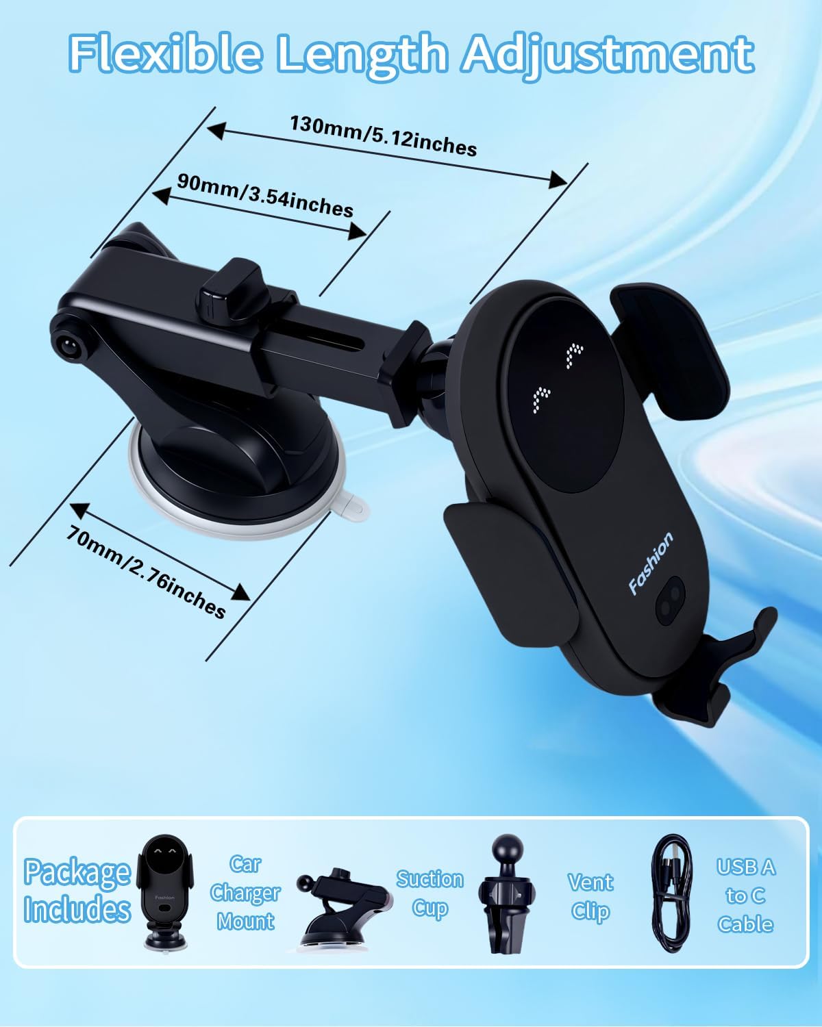 Wireless Car Charger Stand Fas - Wireless Car Charger Mount Fast Charging ulasan dan harga