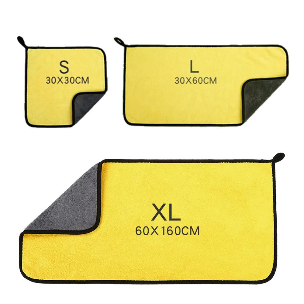 60x160cm Microfiber Cleaning T - Microfiber Car Drying Towel Super Absorbent ulasan dan harga